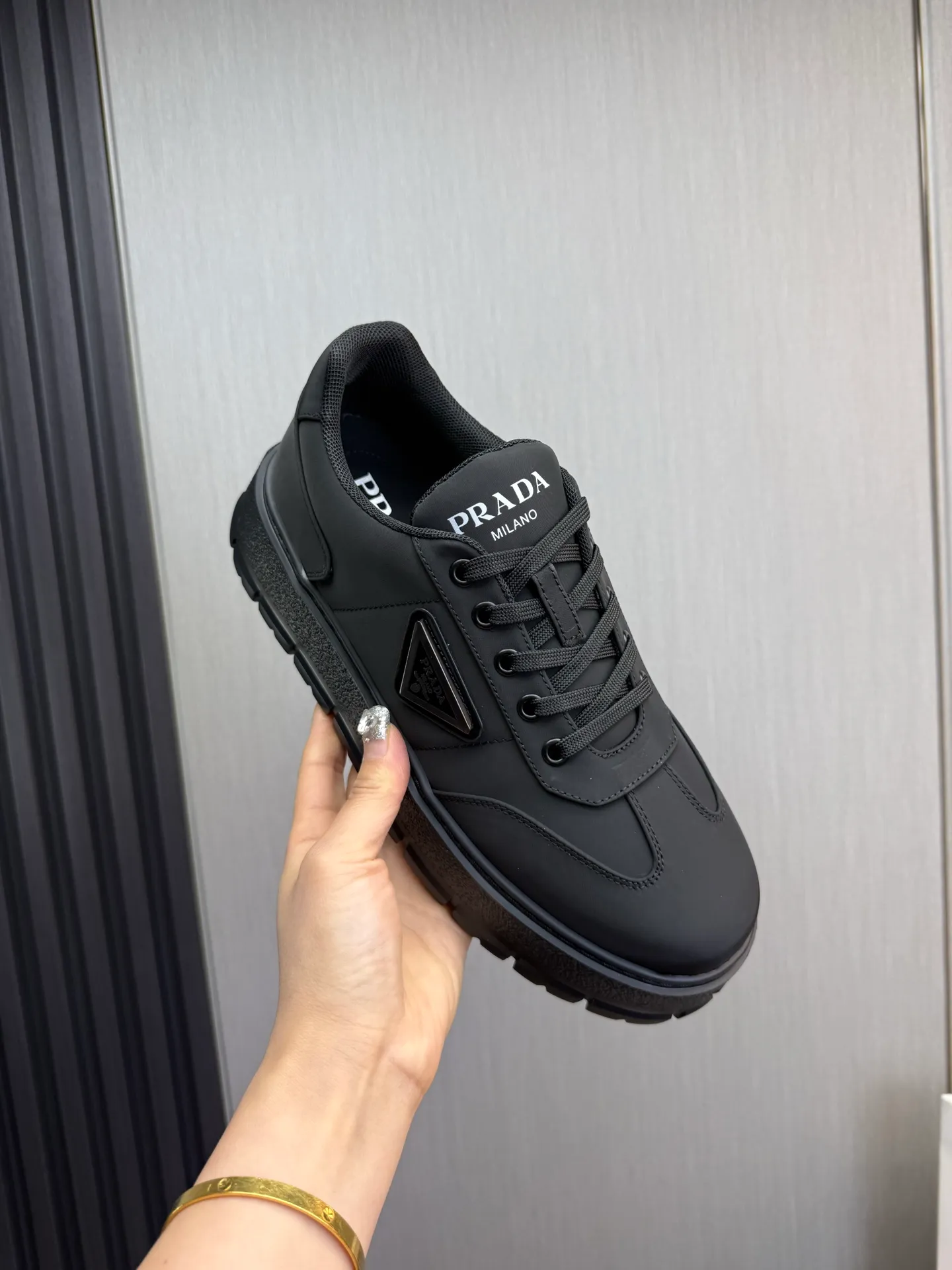 Men's shoes 💰560💰 [PRADA] Popular men's shoes shipped 👏Official website synchronized ⬆️Original imported waterproof fabric + cowhide lining, 1⃣️:1⃣️reproduction, original sole, 38-45 (45. Customized, non-refundable)